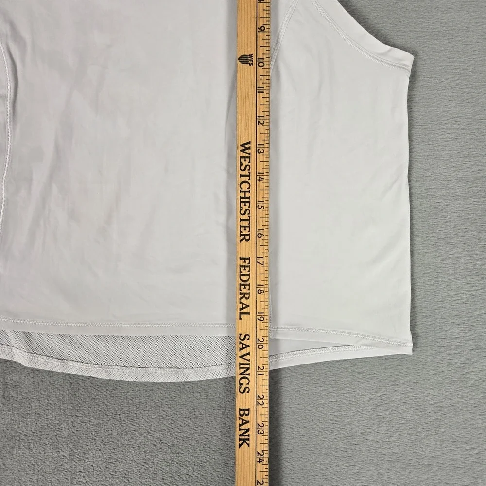 Lululemon Sheer Will Tank Womens 6 Gray Stretch Gym Running Pulse Tank Top